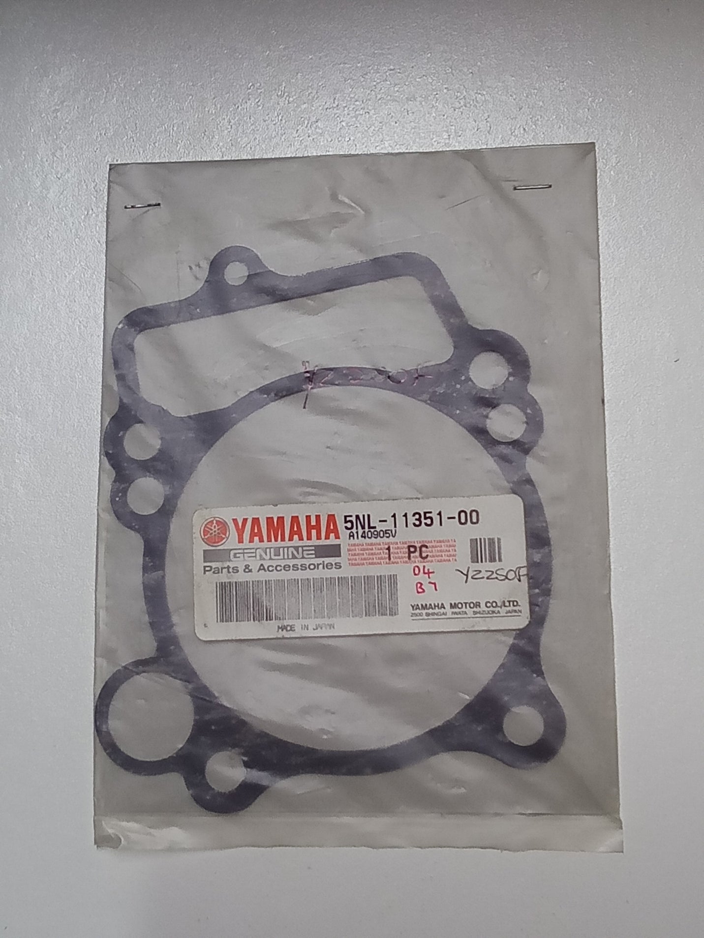 Yamaha YZ250F WR250F Base Gasket