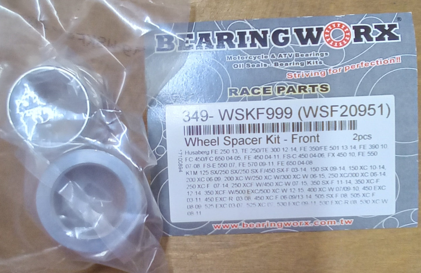 Husaberg FE250/350/390/450 TE250/300 KTM 125/150/250SX 150XC Front Wheel Spacer Kit