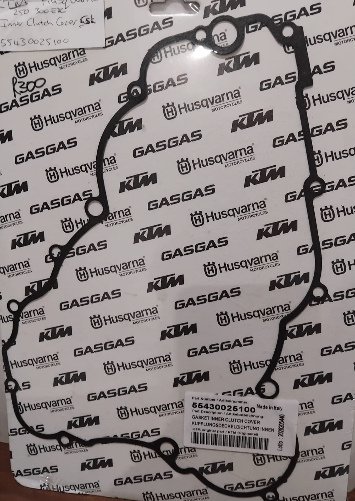 KTM Husqvarna 250 300 EXC Inner Clutch Cover Gasket