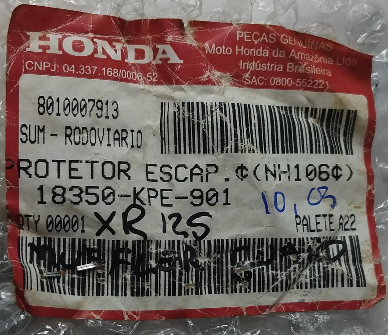 Honda XR125 XR 125 Muffler Guard