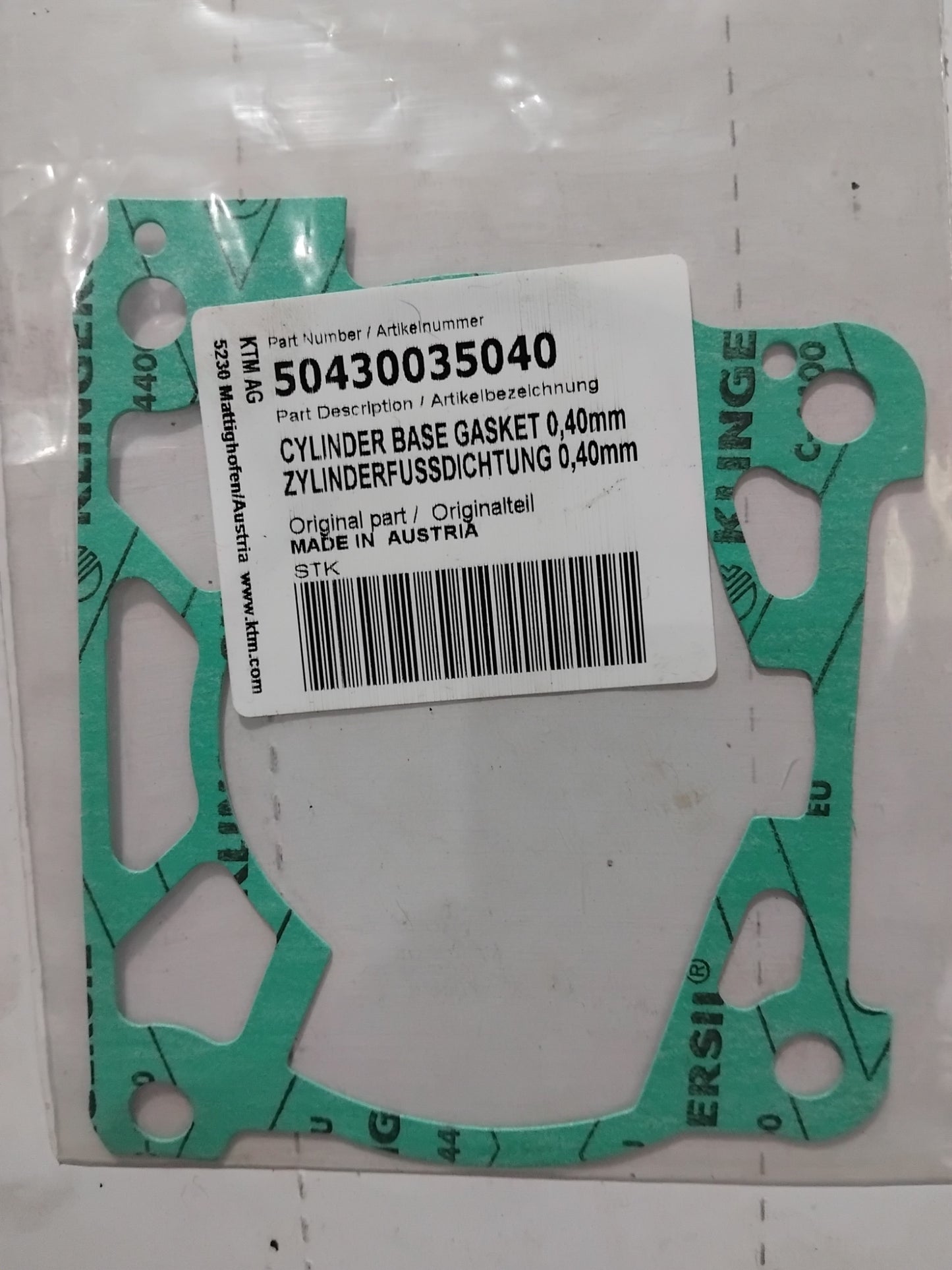KTM 125 150 XC-W SX Base Gasket 0.40