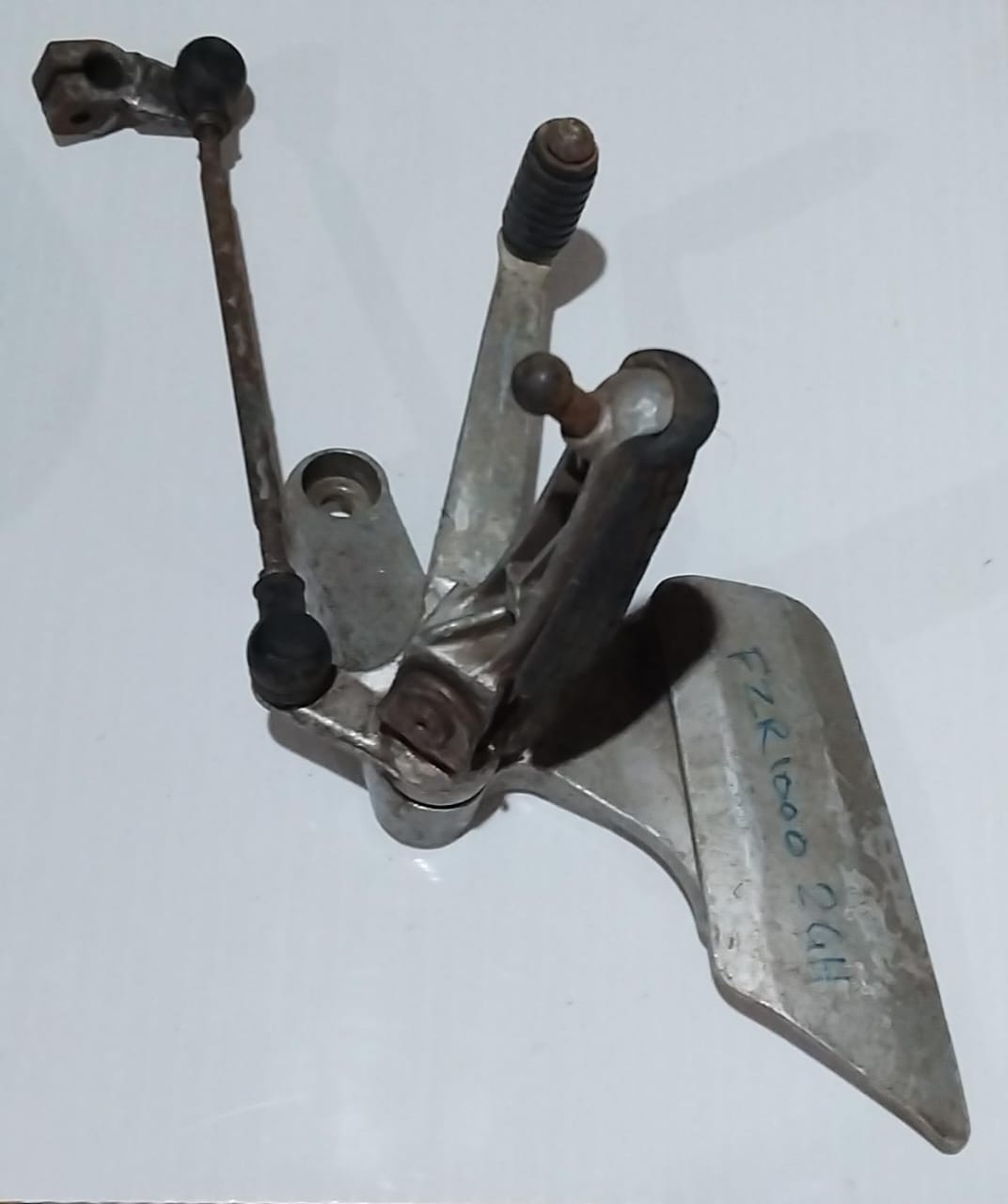 Yamaha FZR1000 Complete Left Footrest Bracket