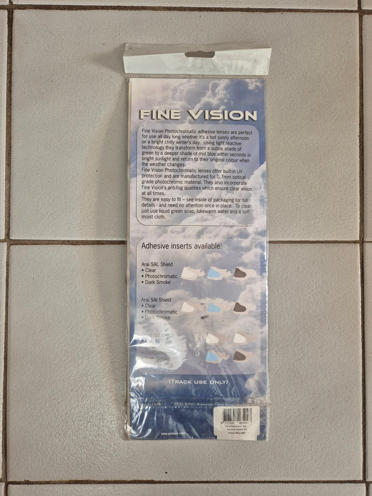 Arai SAL Series Photochromic Fine Vision Adhesive Lens