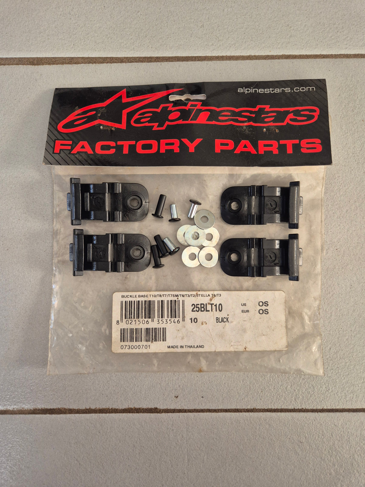 Alpinestars T2/3/6/7/8/10 S-MX 1 Toucan GTX Boot Buckle Base Set