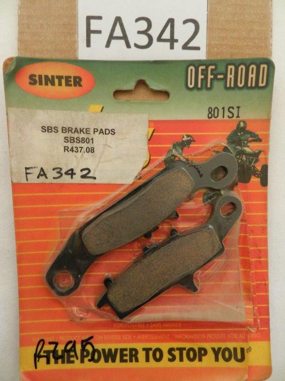 Kawasaki KFX450 KVF650 KSV700 Suzuki LT-V700 Front Left Brake Pads - Montclair Motorcycles Online