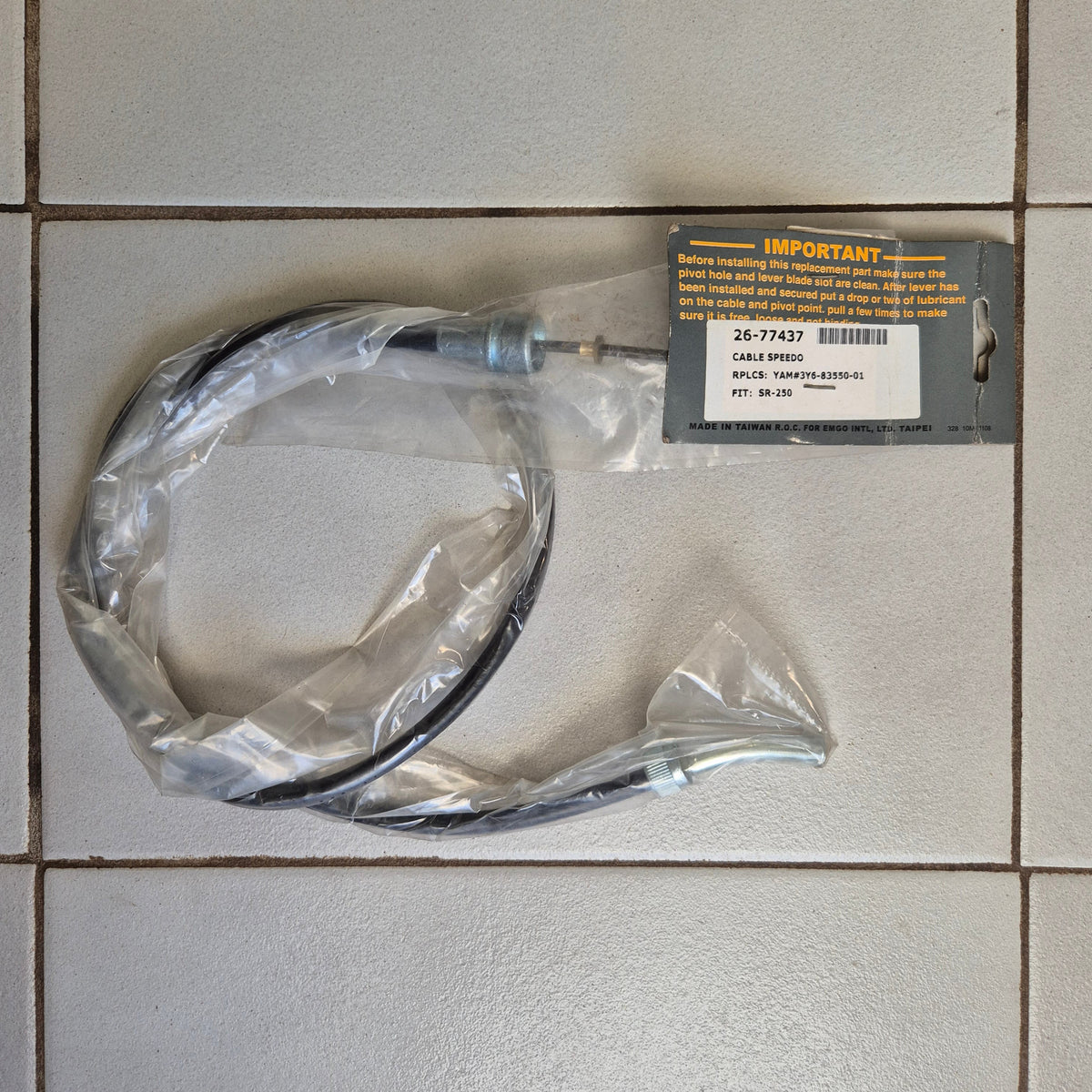 Yamaha SR250 Speedo Cable