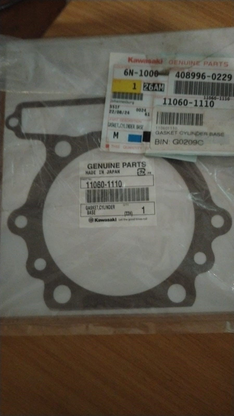 Kawasaki KLR650 Base Gasket