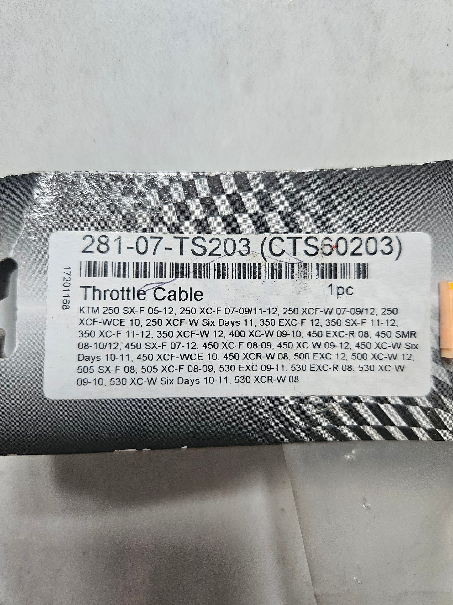 KTM 250 350 450 500 505 530 Throttle Cable