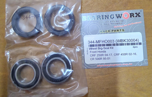 Honda CR125 CRF250R CRF450R CR500R Front Wheel Bearing and Seal Kit