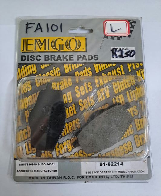 Yamaha YSR50 DT80 DT125 YBR125 DT200 XT225 XT350 Front Brake Pads FA101