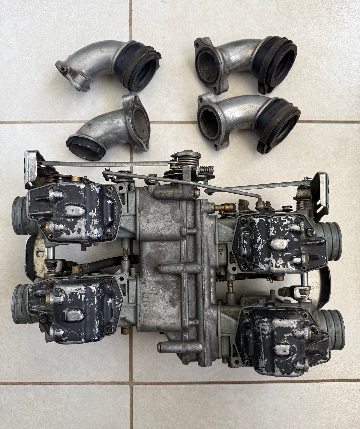 Honda GL1000 Gold Wing Carburetors And Manifolds
