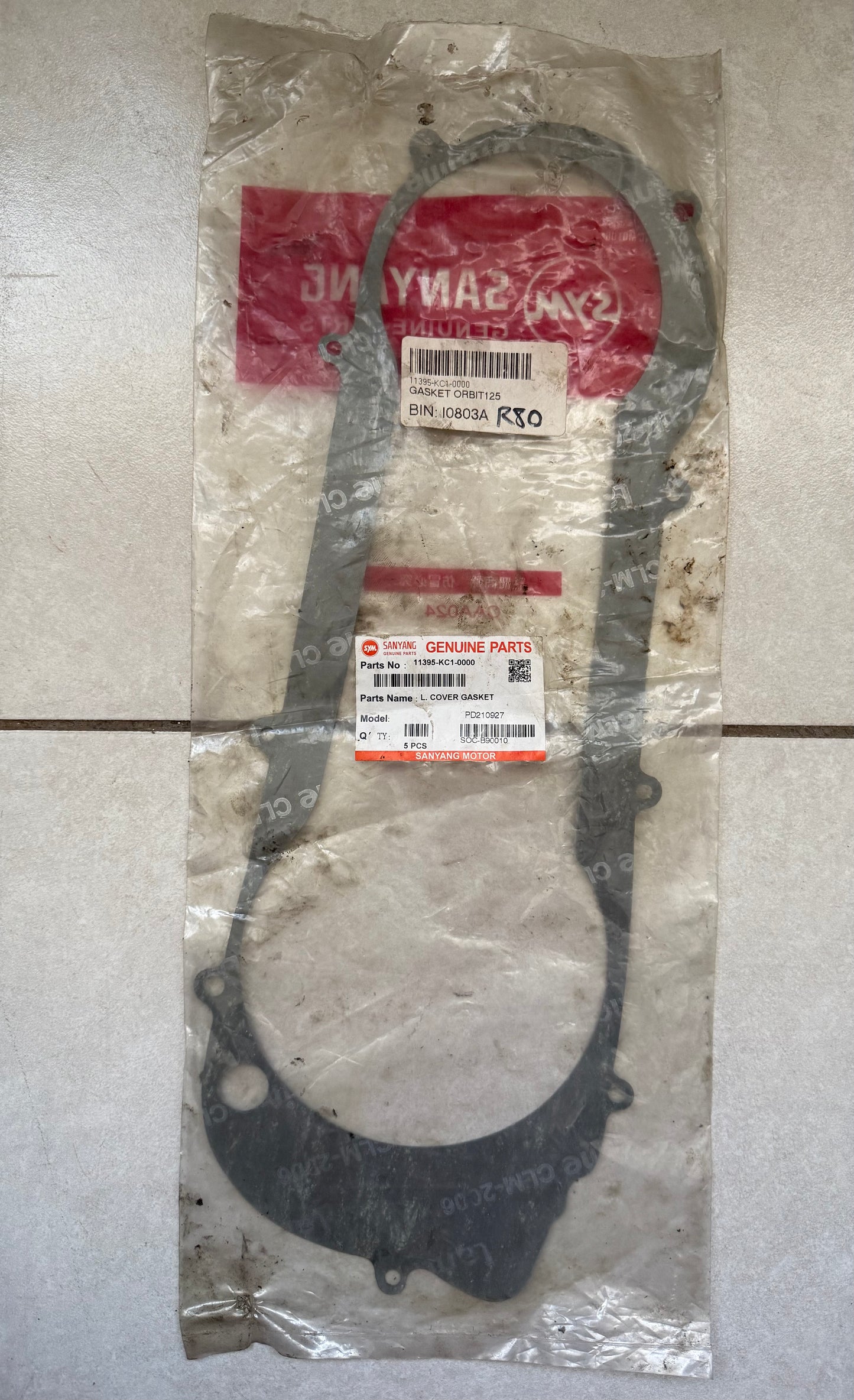 Sym Orbit 125 Left Side Cover Gasket