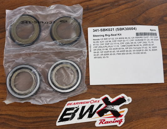 I-Honda CR80R CR85R CR125R XLR125 CRF150F CRF150R XR200R Steering Bearing and Seal Kit