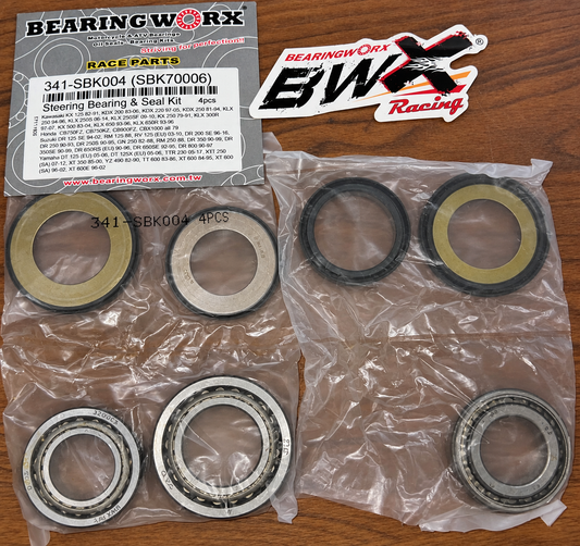 Kawasaki KX125 KDX200 Honda CB750 Suzuki DR125 RM125 Yamaha DT125 Steering Bearing and Seal Kit