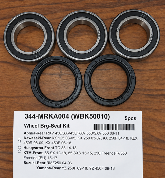 Aprilia RXV450 SXV450 Kawasaki KX125 KX250 Husqvarna TC85 KTM 85 SX 85 SXS Suzuki RMZ250 Yamaha YZ250F YZ450F Wheel Bearing and Seal Kit