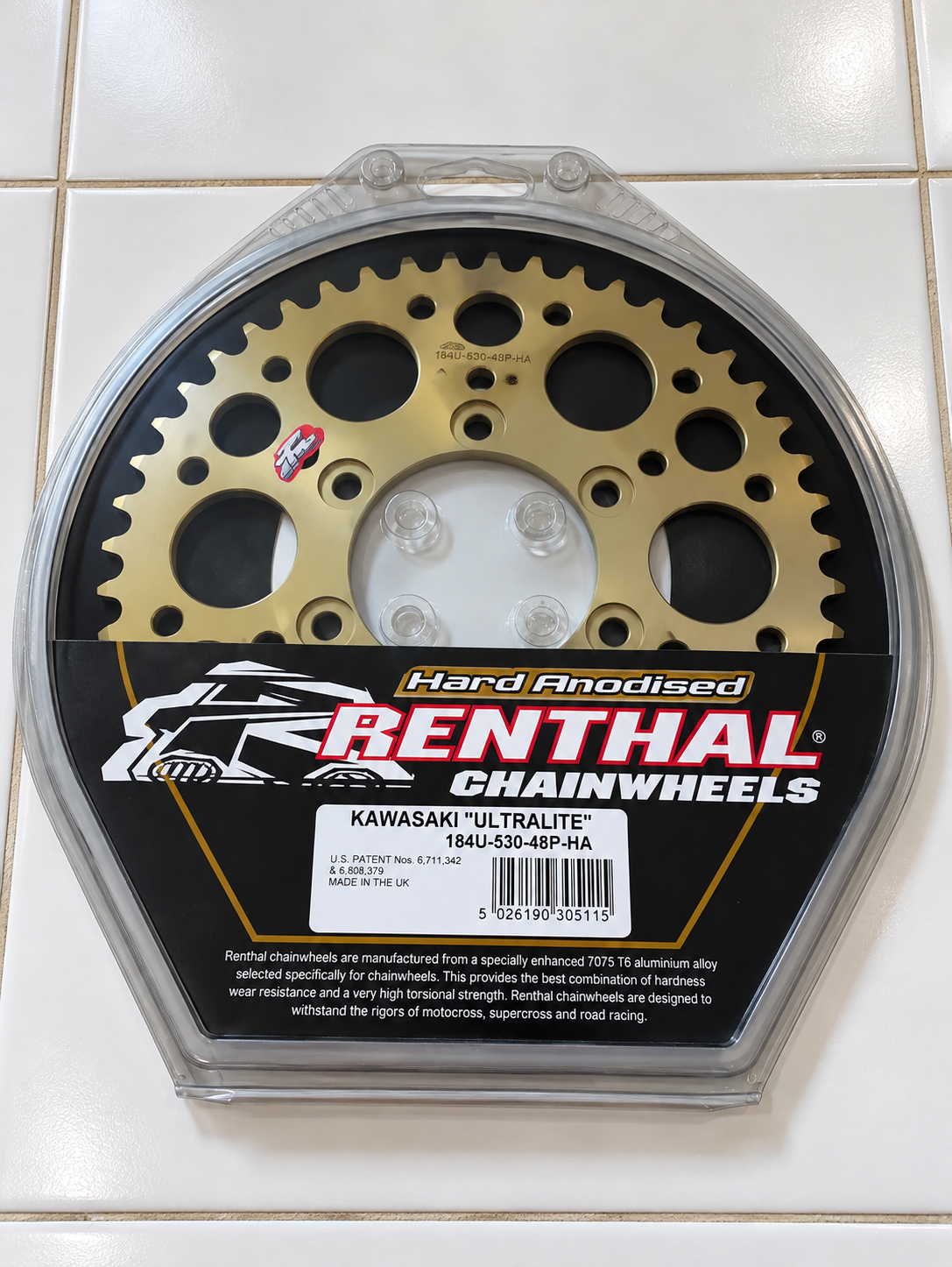 Kawasaki ZX750 ZX900 ZR1200 ZZR1200 ZX1200 ZX12R Renthal-agterste tandwiel