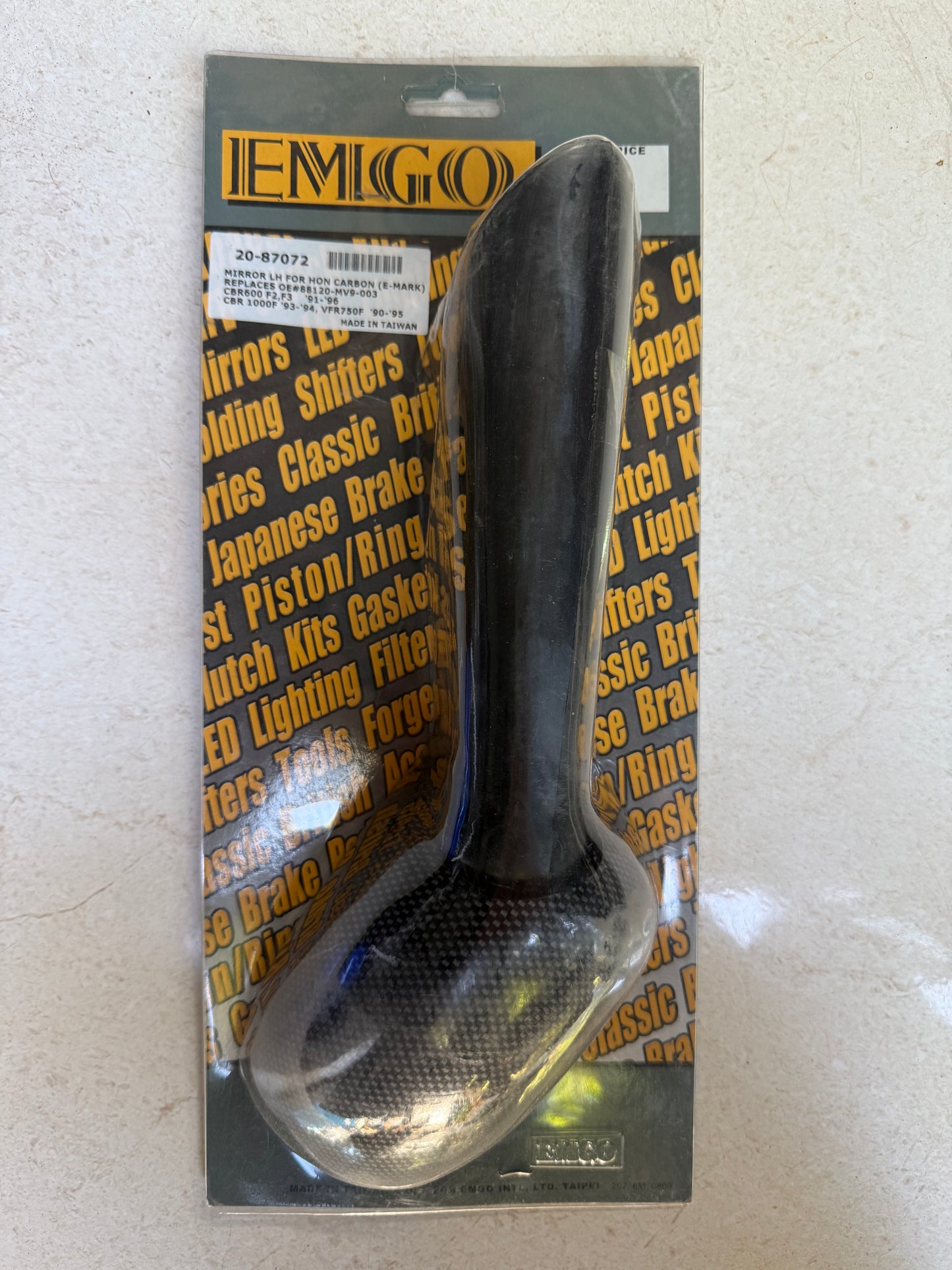 Honda CBR600 F2 F3 CBR1000F VFR750F Carbon Left Hand Mirror