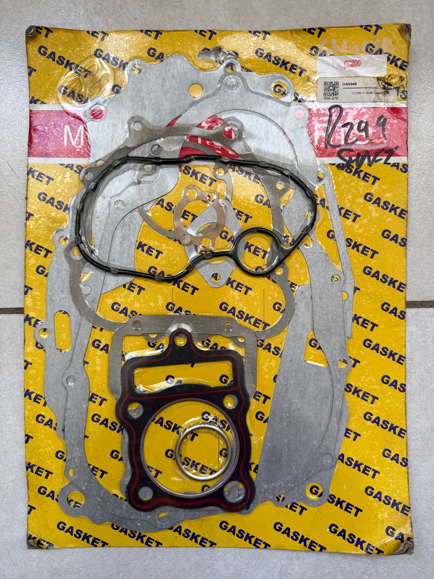 Chinese CG200 Complete Gasket Set
