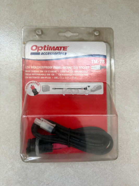 OptiMate TM-78 12V Weatherproof Panel Mount DIN Socket