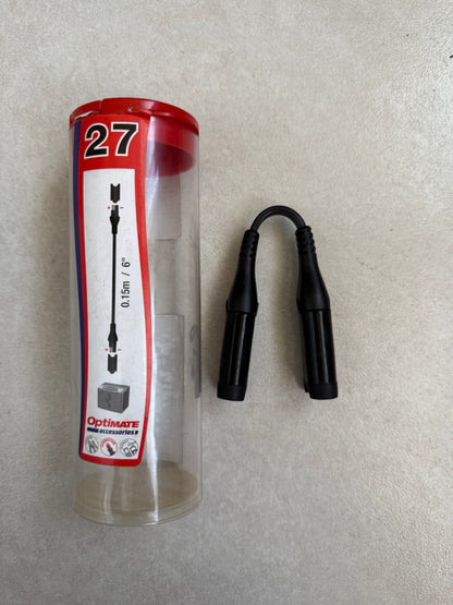 OptiMate O-27 15cm SAE Battery Charger Extension Lead