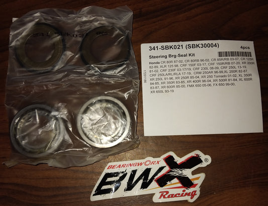 Honda CR80R CR85R CR125R XLR125 CRF150F CRF150R XR200R Steering Bearing and Seal Kit