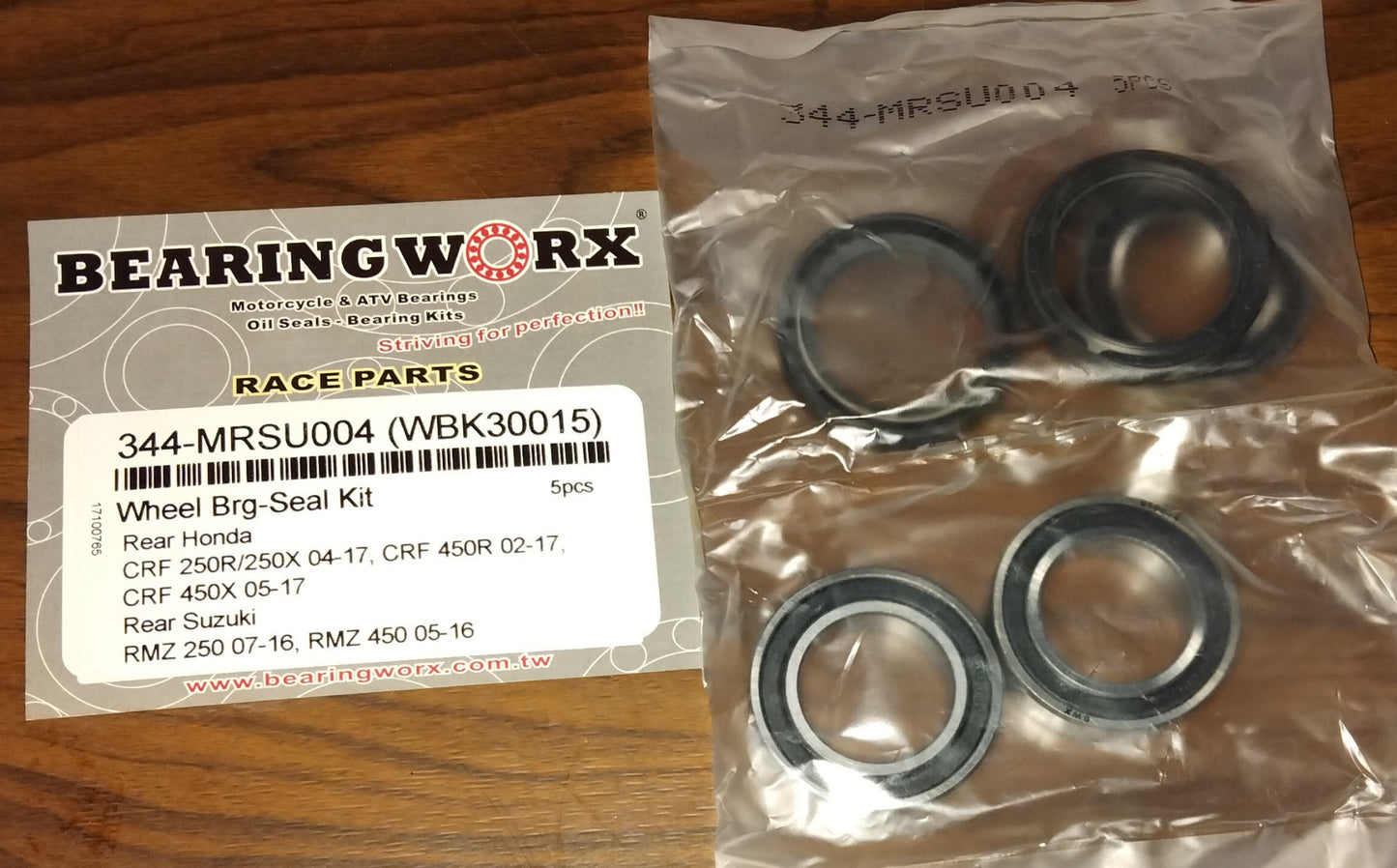 Honda CRF250 CRF450 Suzuki RMZ250 RMZ450 Wheel Bearing and Seal Kit