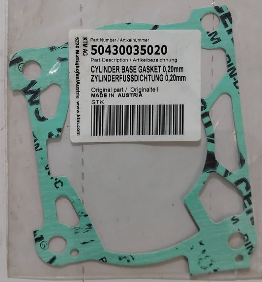 KTM 125 150 XC-W SX Base Gasket 0.20