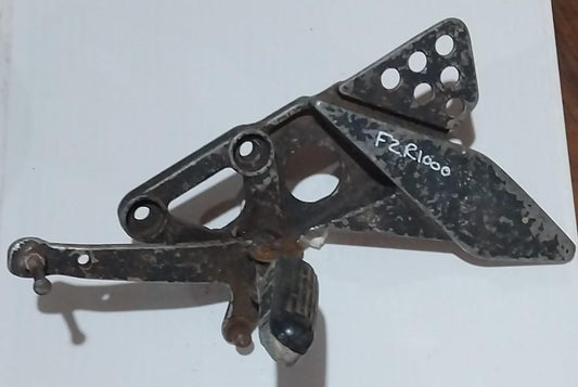 Yamaha FZR1000 Complete Left Front Footrest Bracket