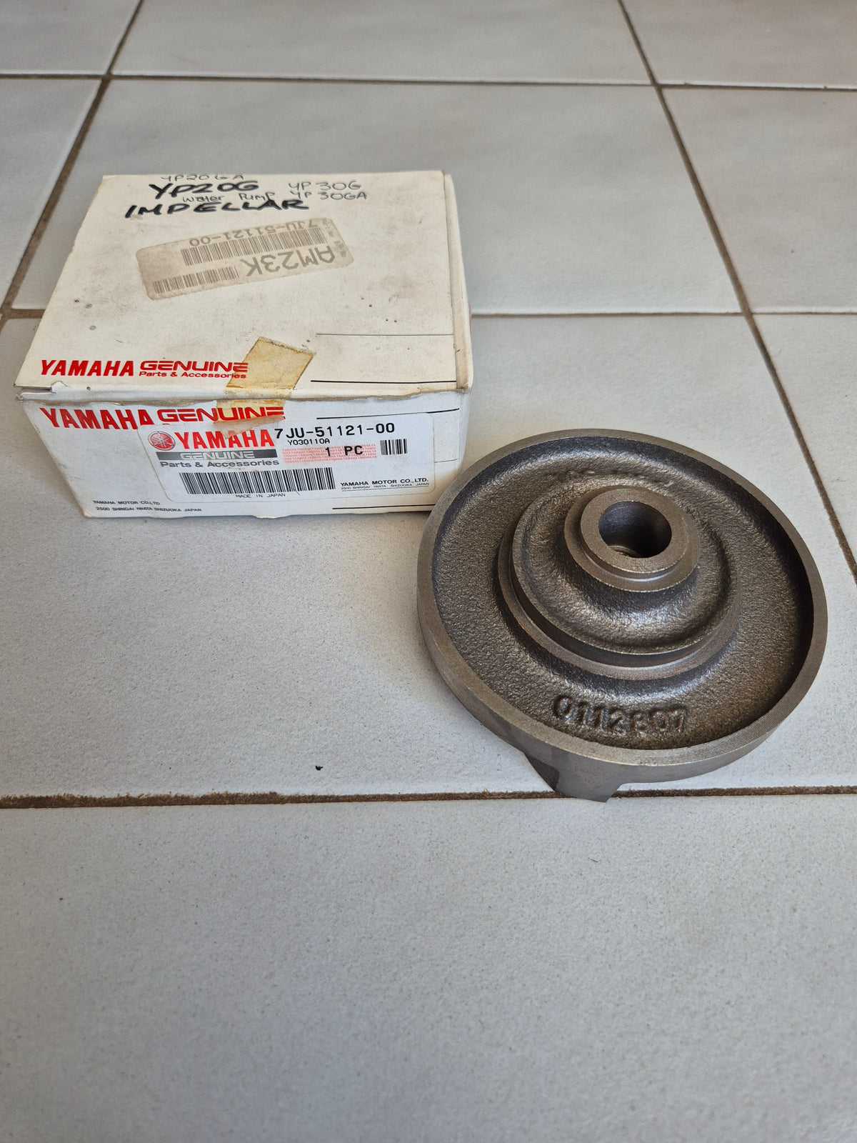 Yamaha YP20G YP20GA YP30G YP30GA Water Pump Impeller 1