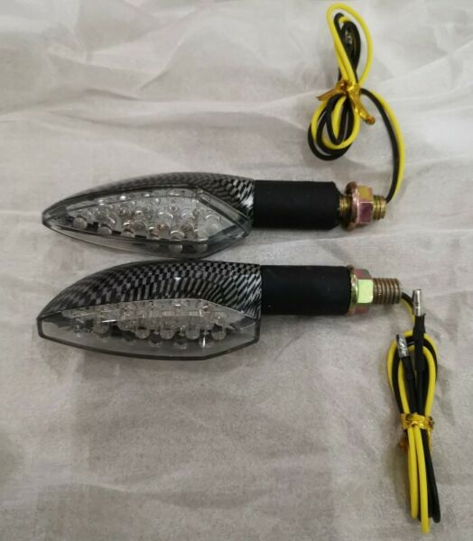 Motorcycle LED Carbon Look Indicators