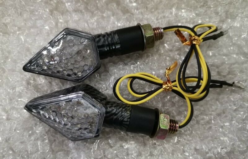 Motorcycle Indicators With Carbon Look